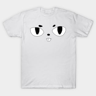 Cute Cat Face (black-white) (mareescatharsis original) T-Shirt